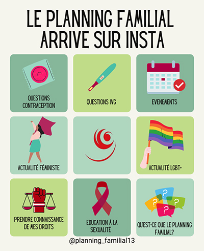 Le planning familial arrive sur insta