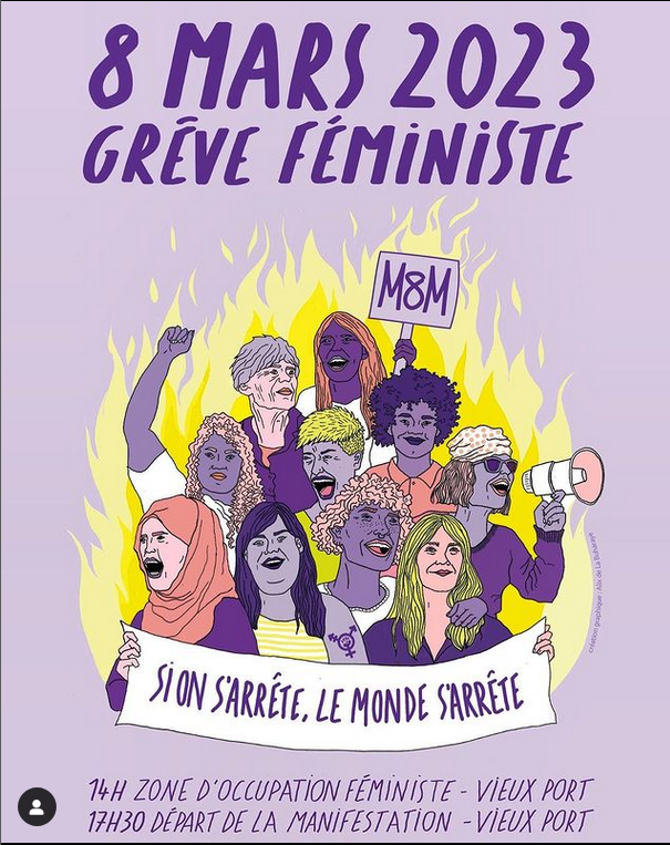 COMMUNIQUE - Le Planning Familial 13 soutient l'appel à la grève féministe du 8 mars